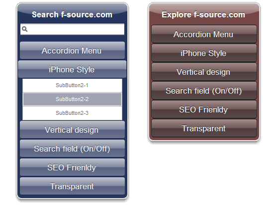 accordion menu