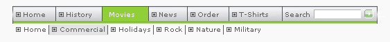cubic web menu