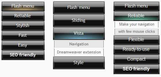 sliding menu