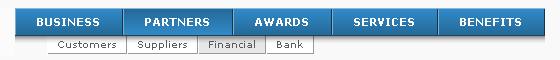 Business Style menu bar